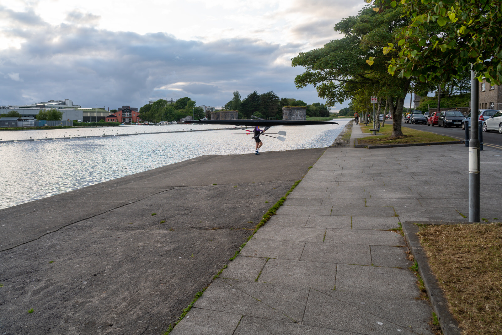 WATERSIDE AREA OF GALWAY - UPPER RIVER CORRIB ABOVE THE SALMON WEIR